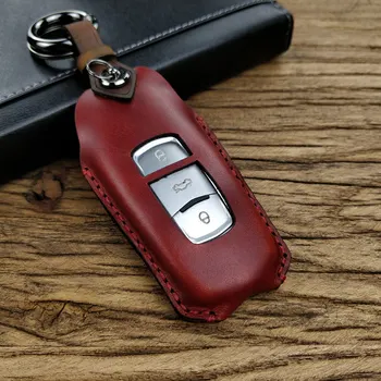 

Leather Car Key Case Protection For Geely Atlas Boyue NL3 EX7 Emgrand X7 EmgrarandX7 SUV GT GC9 borui Car Accessorie Ring