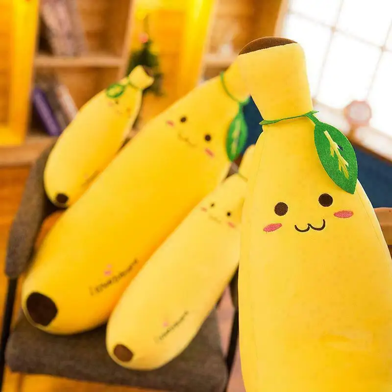 bananer 35 см-85 см плюшевая игрушка-банан моделирование фрукты подушки на день рождения Рождественский подарок мягкие животные - Цвет: bananer