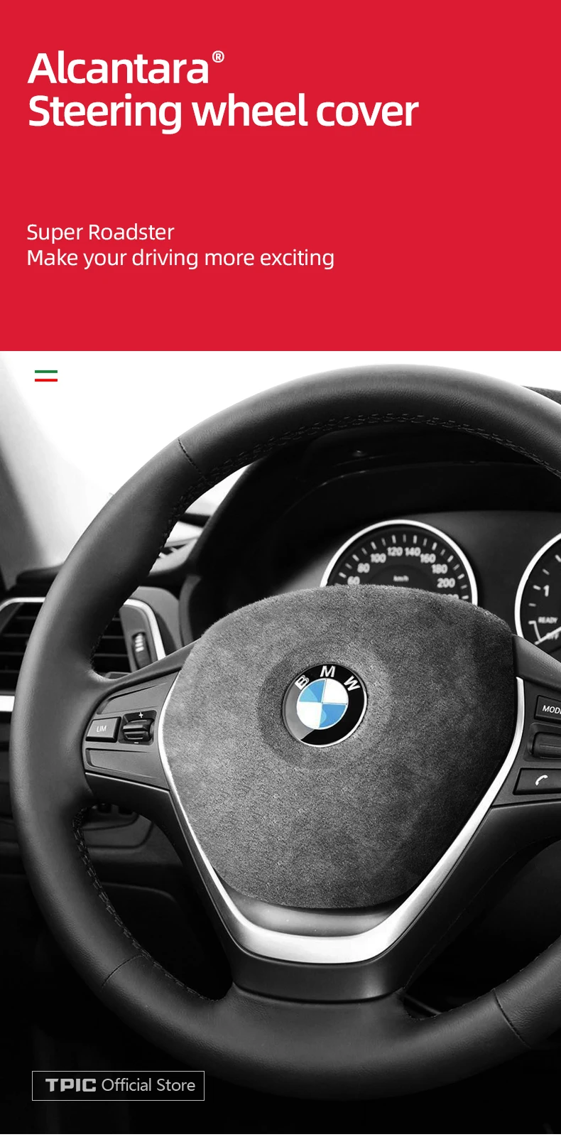 Car Steering Wheel Airbag Cover Trim Frame Sticker Interior BMW F20 F21 F30 F32 F33 F34 F36 F48 F80 F83 Dark Gray