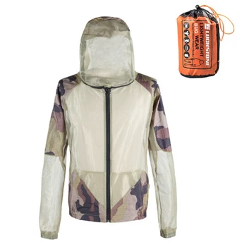 

Adult Fishing Clothes Mosquito Repellent Suit Anti Mosquito Clothes With Hat Beekeeping Cloth Anti Fly Hunting Mosquito Jacket