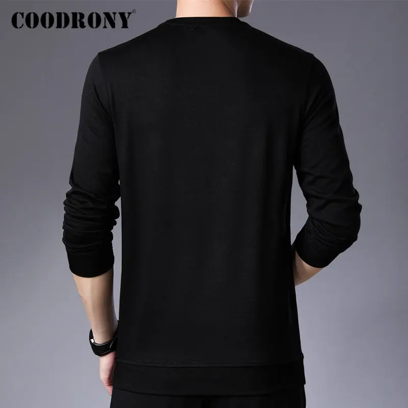 Бренд COODRONY, мужские толстовки, Осень-зима, теплая толстовка, Мужская Уличная мода, повседневный флисовый пуловер с капюшоном, мужская одежда 94014