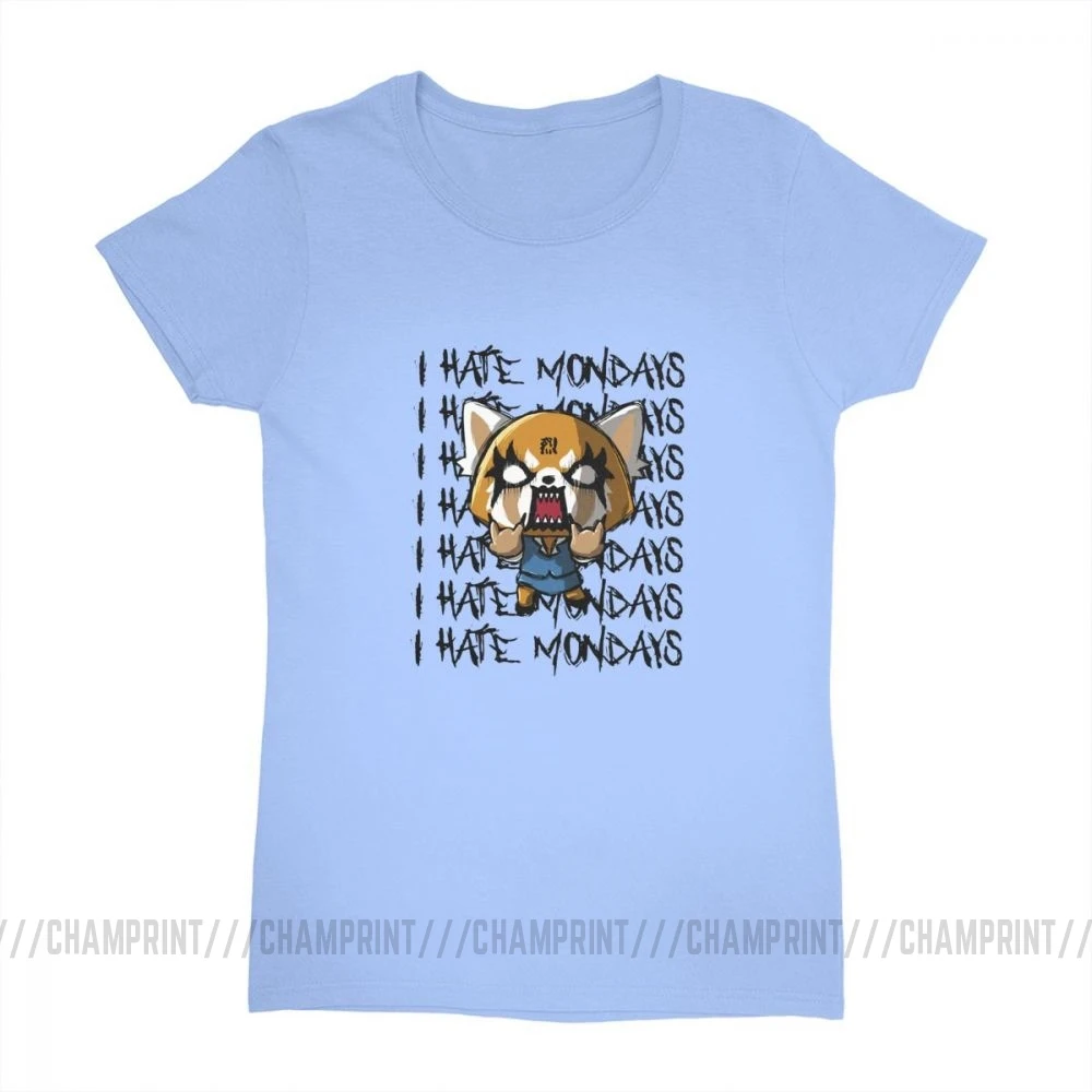 Женская футболка с рисунком Aggretsuko из мультфильма Агрессивная ретсуко и надписью