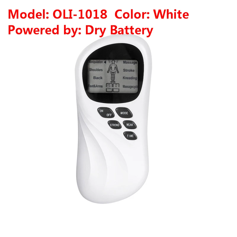 OLIECO EMS мышечный Стимулятор, акупунктурная терапия, массажер, электрический цифровой импульсный массажер, фитнес, расслабляющий тренажер для всего тела - Цвет: OLI-1018