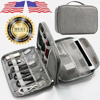 

Electronic Accessories Cable USB Drive Organizer Bag Portable Travel Insert Case