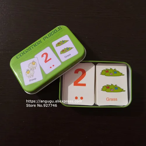 MG09-Number Quantity Деревянные игрушки для детей детские деревянные пазлы с железной коробкой насекомое ферма животные Монтессори игрушки для девочек мальчиков MG149 - Цвет: MG09-Number Quantity
