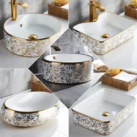 Artอ่างล้างจานเซรามิคชุดเซรามิคอ่างล้างหน้าเคาน์เตอร์อ่างล้างหน้าอ่างล้างหน้าก๊อกน้ำห้องน้ำPop Upอ่างล้างหน้า 4