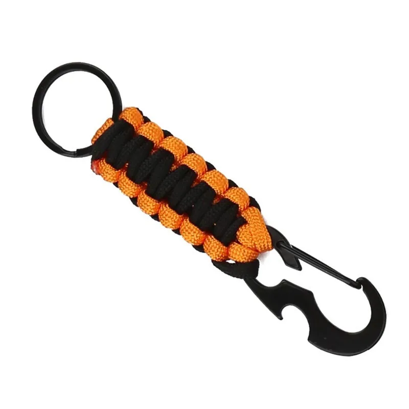 MKENDN Outdoor Umbrella Rope Corkscrew Car Keychain Climb Keychain Tactical Survival Tool Carabiner Hook Cord Backpack Buckle - Image 5