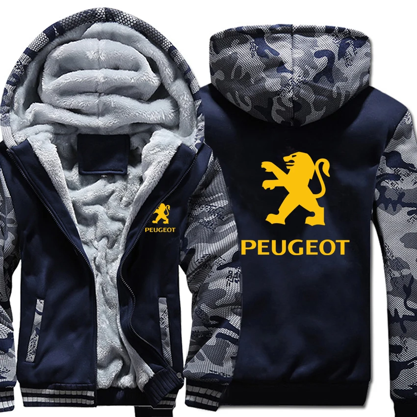 Пежо толстовки Зимний камуфляжный чехол куртка для мужчин флис Пежо свитера с логотипами - Цвет: As picture