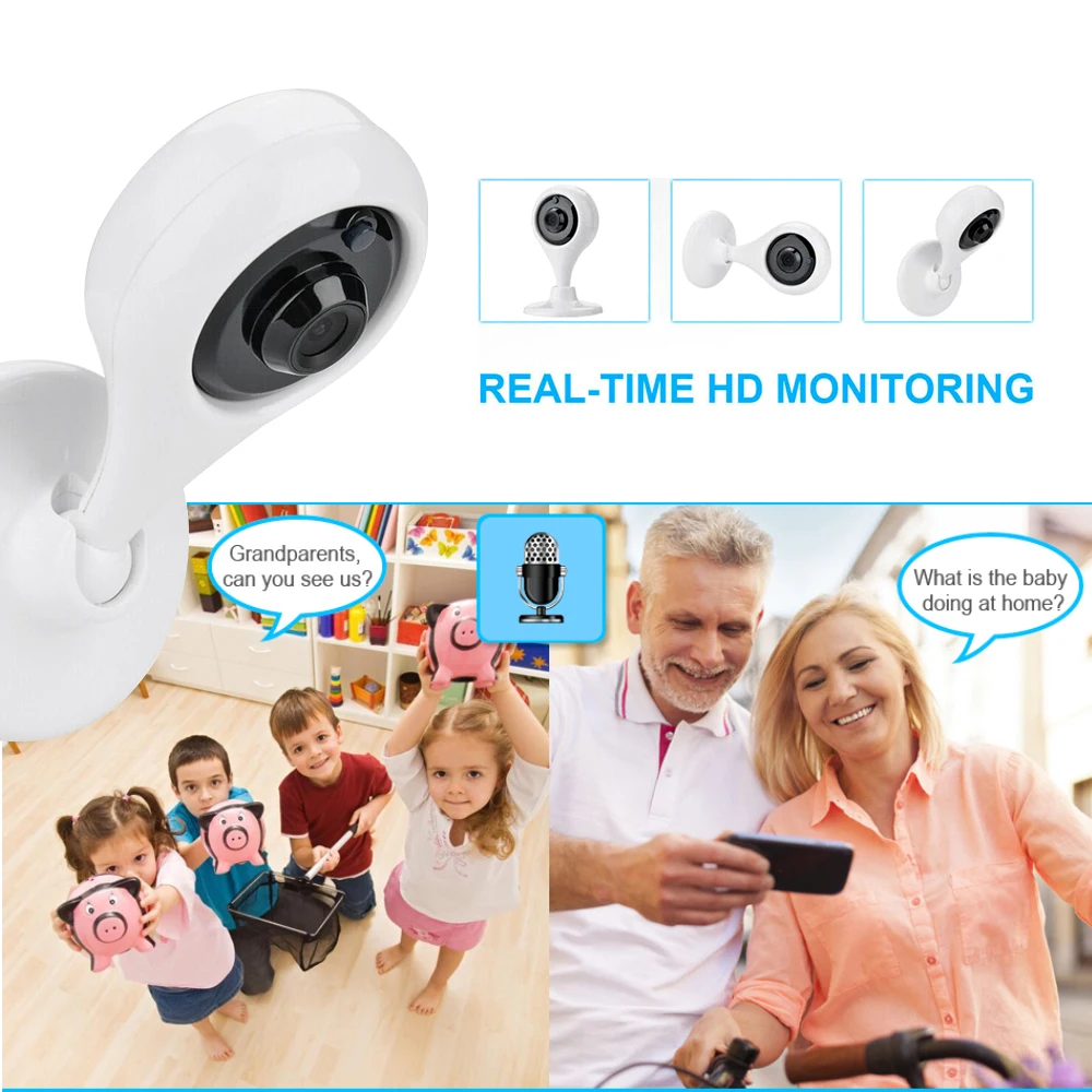 V380 Hd Wifi Ip Macchina Fotografica Intelligente Telecamera di Sorveglianza Senza Fili di Sicurezz