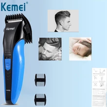 Профессиональная перезаряжаемая машинка для стрижки волос Kemei электрическая машина для резки волос борода Парикмахерская для мужчин Беспроводная стрижка керамическая бритва
