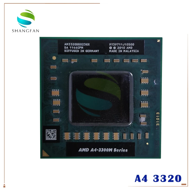 AMD A4-Series A4-3300M A4 3320 2 0 ГГц двухъядерный нить Процессор процессор AM3320DDX23GX гнездо FS1 |