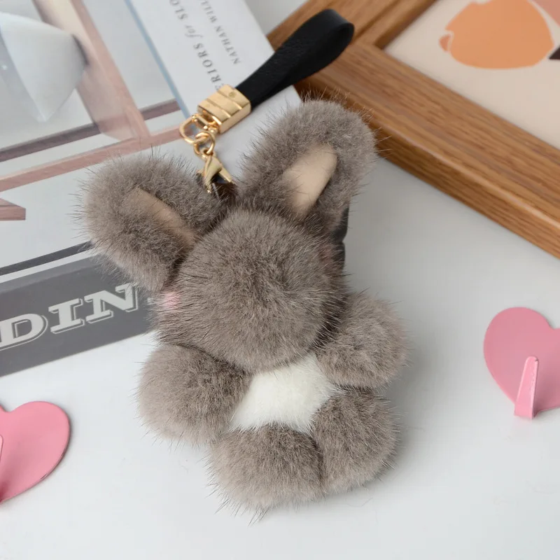 Rabbit Keychain China Trade,Buy China Direct From Rabbit Keychain Factories  At | Fluffy Bunny Keychain, Soft And Cute Pom Pom Doll Pendant Keychain  (apricot)(c-g-3) 