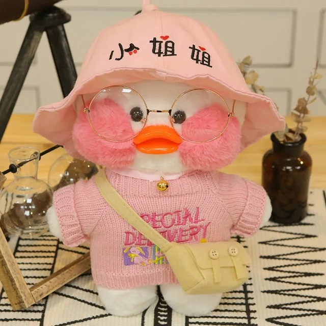 Куклы Kawaii Duck плюшевые игрушки одежда для кафе утка милые животные мягкие мягкая