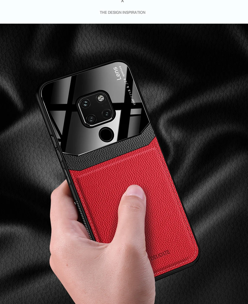 I coque, чехол, чехол, для HuaWei mate 20 lite mate 20 Pro на кожаном зеркальном стекле Силиконовый противоударный телефон роскошные мягкие милые чехлы