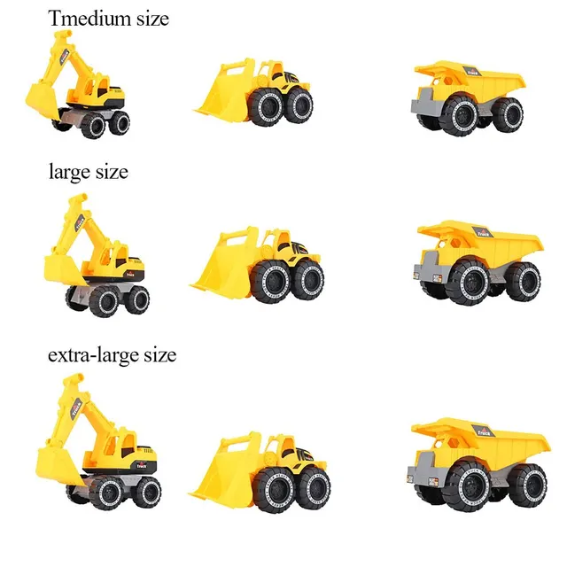 Baby Simulation Engineering Car Toy Excavator Model Tractor Toy Dump Truck Model Car Toy Mini Gift for Boy 4
