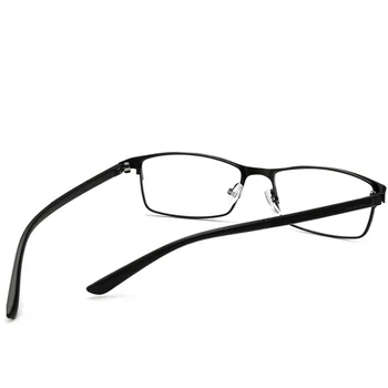 Gotowe okulary krótkowzroczne do czytania – kwadratowe, z pełną ramką i filtrem niebieskiego światła