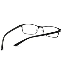 -1 -1.25 -1.5 -1.75 -2 -2.25 -2.5  -3 -3.5 -4 Finished Myopia Glasses Square Full Frame Anti Blue Light Metal Reading Eyewear 2