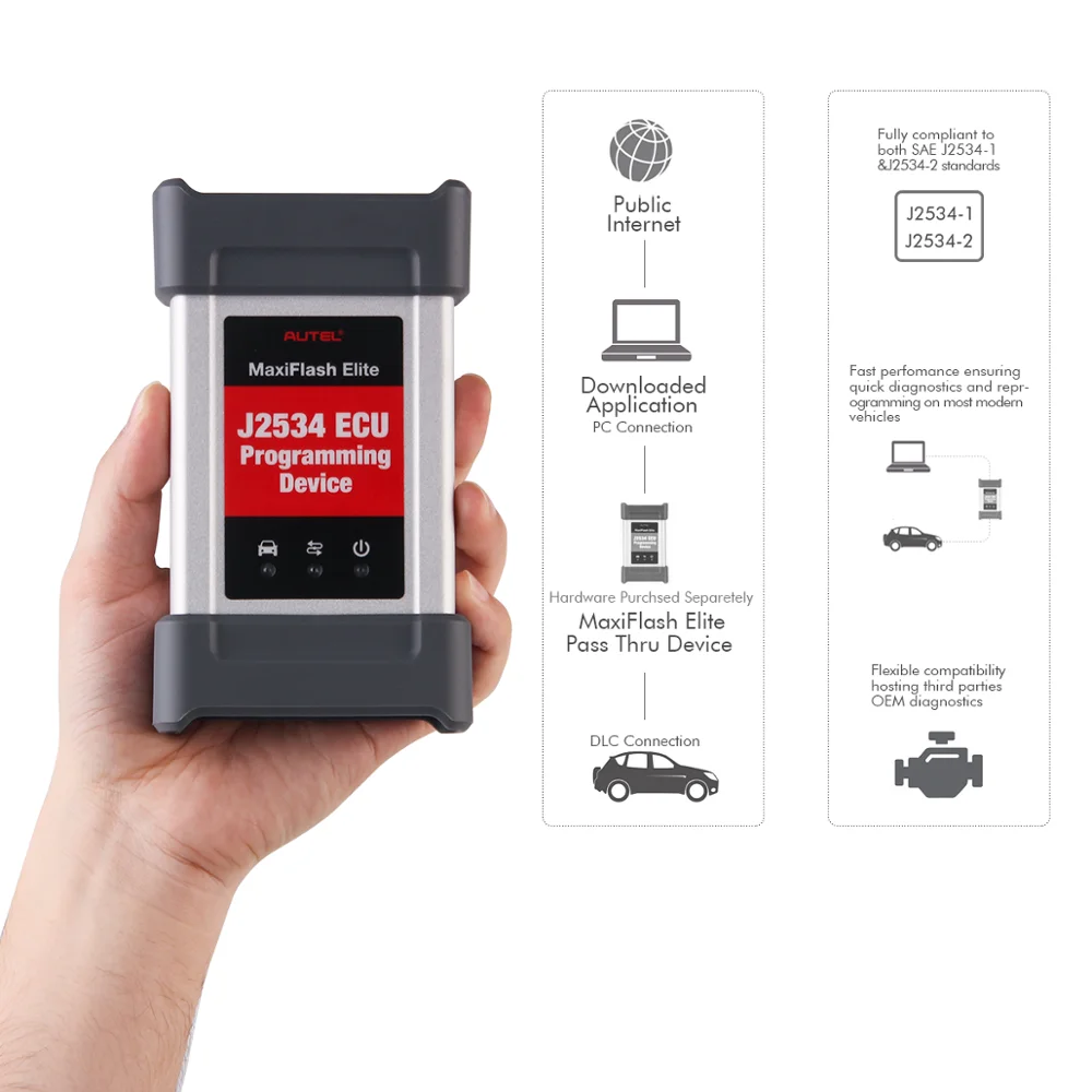 Инструмент программирования Autel MaxiFlash Elite J2534 ECU для MS908P MK908