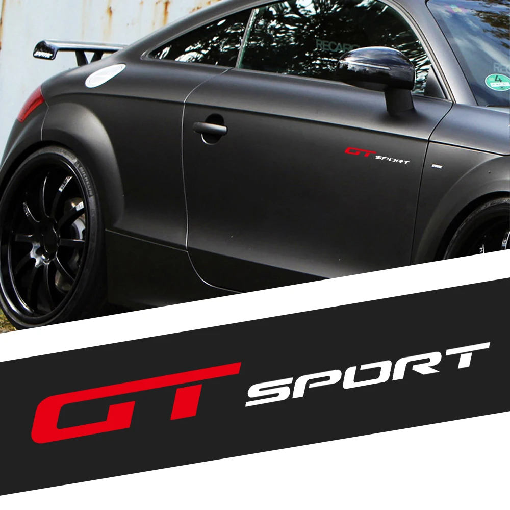 1/2 шт. стайлинга автомобилей GT Спорт Логотип туловища виниловые обои декор
