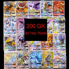 TOMY 200 шт Pokemon TAG командная карточная партия с изображением 80tag TEAM 20mega 20 ultra beast Gx