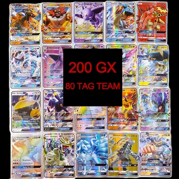 

TOMY 200 PCS Pokemon TAG TEAM Card Lot Featuring 80tag team 20mega 20 ultra beast Gx