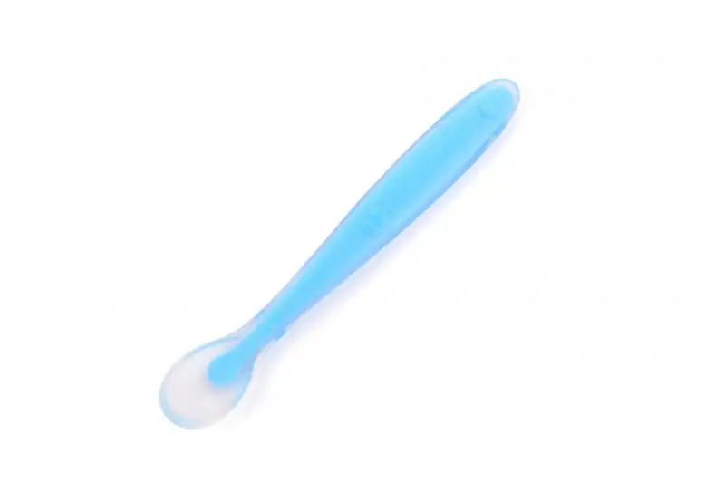 Baby Spoons Feeding Dishes Tableware Baby Silicone Spoon Soft Head Spoon Baby Training Spoon Children Tableware Silicone Spoon