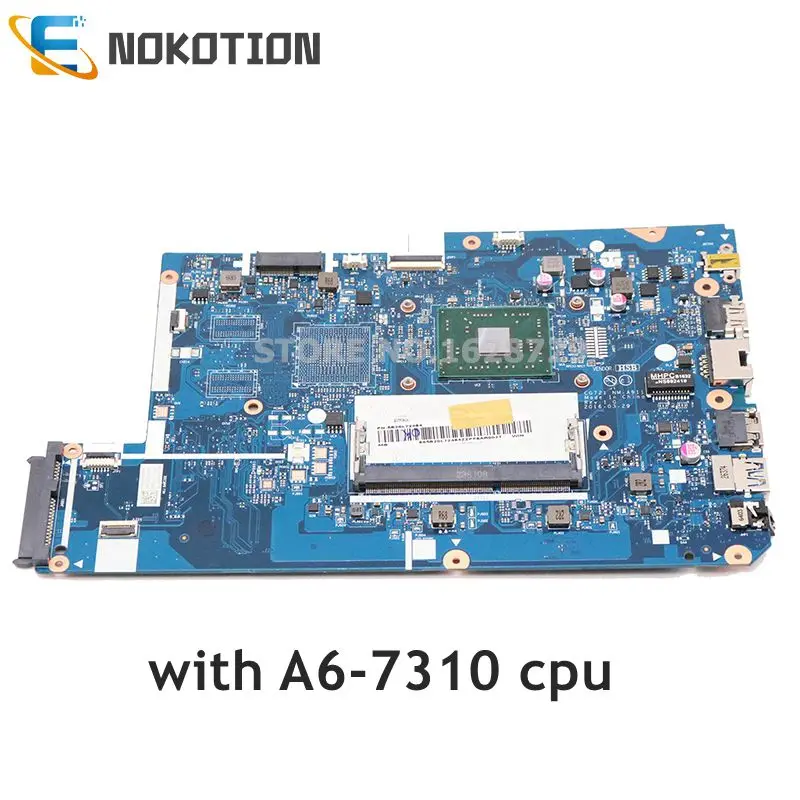 NOKOTION 5B20L72492 для lenovo 110-17ACL Материнская плата ноутбука CG721 NM-A911 основная плата A6-7310 cpu DDR3 полный тест