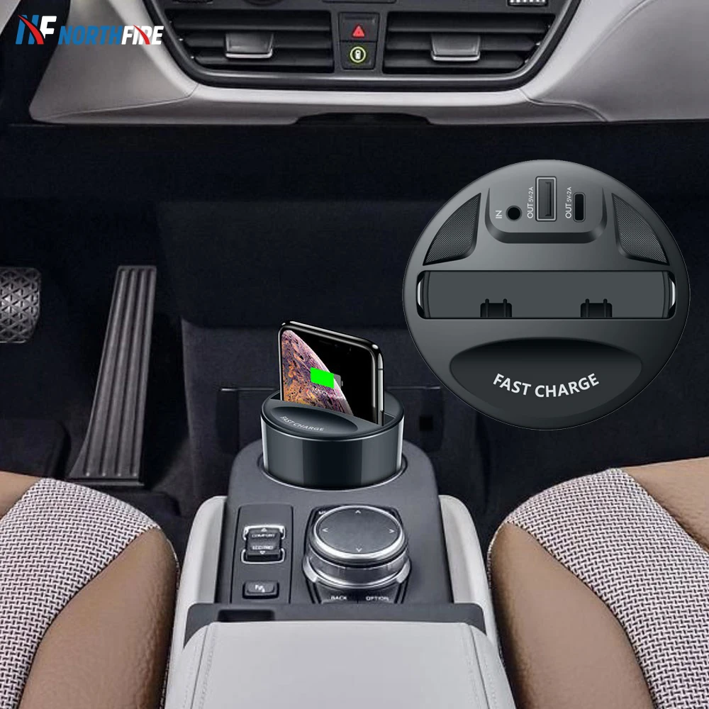 

10W Car Wireless Charger Cup For iPhone 8 Plus XS MAX XR X USB Output Fast Charging For Samsung Galaxy S9 S8 S7 S6 Note 8 Holder