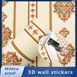 3D Foam Wall Stickers Self-Adhesive Wallpaper Panel Waterproof DIY Living Room Bedroom Bathroom Kitchen House Wall Decoration