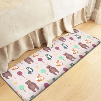 

Animal Carpet Baby Lion Elephant Giraffe Baby Play Rectangular Children's Dropshipping High Quality Children's Flannel Carpet