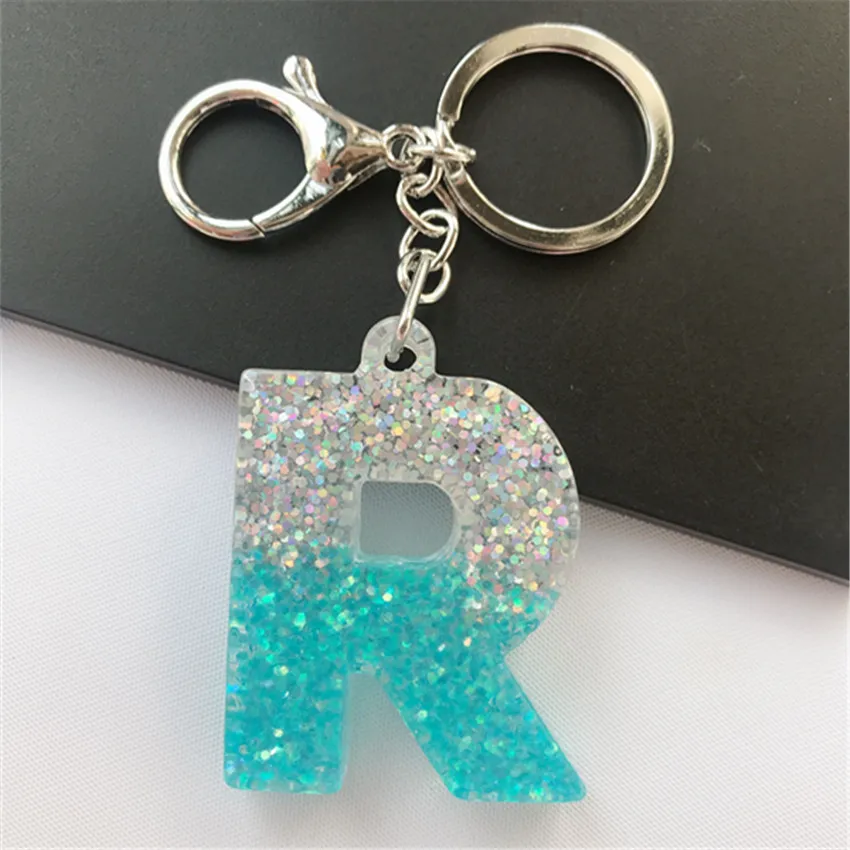 Happy Housewife Designs Volleyball Resin Letter Keychains N