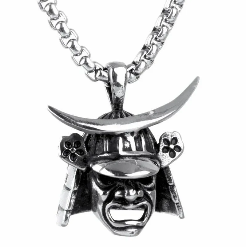 

Fashion Creative Ethnic Helmet Mask Pendant Necklace Men Women Hip Hop Street Punk Gothic Jewelry Gifts