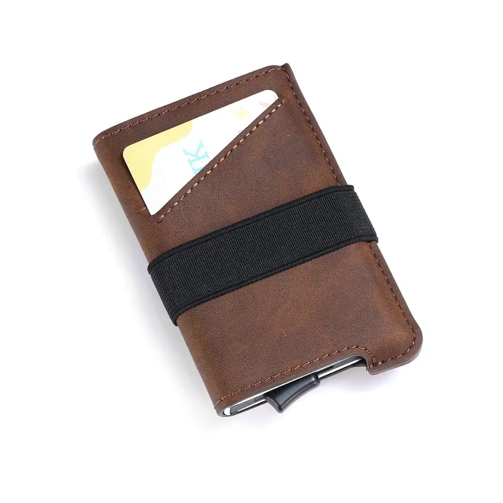 Rfid мужской держатель для карт, мужской кошелек, Ретро стиль, короткий кошелек,, тонкие кожаные кошельки, мини тонкий держатель для карт, кошелек для мужчин и женщин