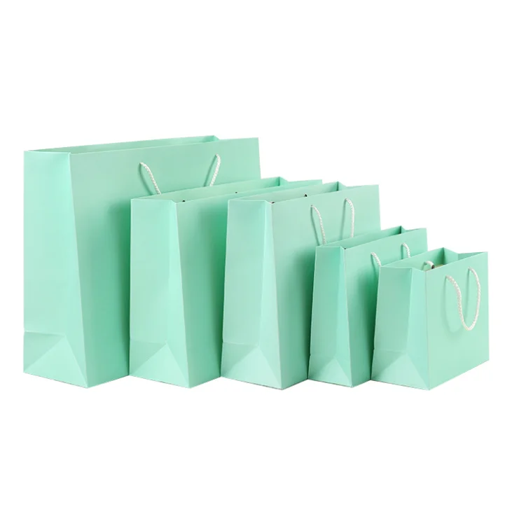 TIFFANY & Co. Packaging 5 x 6 x 3” small blue Paper Gift Shopping Bag-  New.