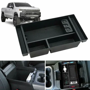 

Removable Container Tray Box ABS For GMC Sierra 1500 2019 Car Interior Inner Center Console