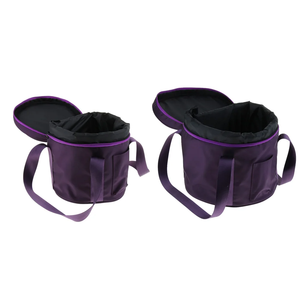 8/11inch Crystal Singing Bowl Carry Case Travelling Thicken Bag Carrier Purple