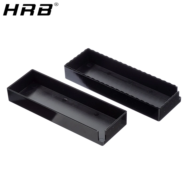 Lot de 6 pinces banane noire orange pour modélisme - 39mm, vue rapprochée des connecteurs.