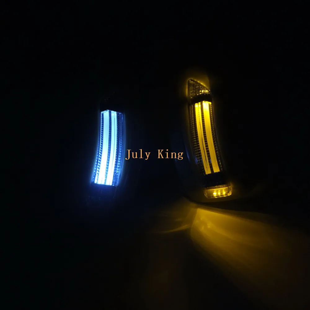 Светодиодные зеркала заднего вида с крышкой сигналы поворота DRL корпус наземной