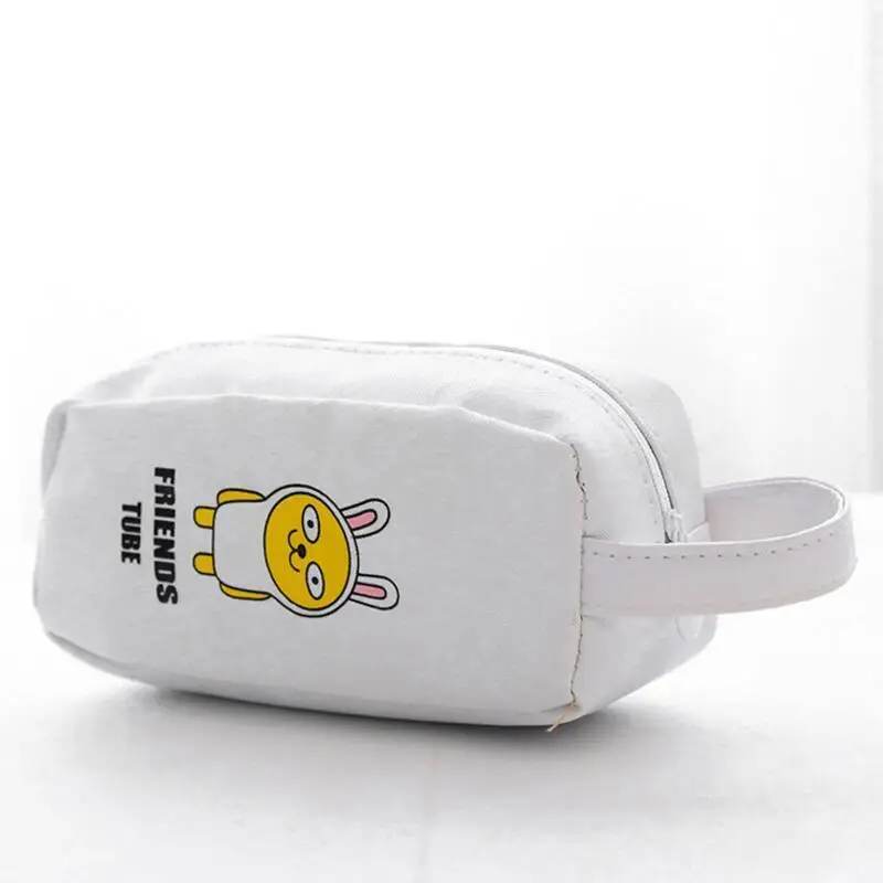 Кавайный кожаный чехол для ручек, тканевая сумка для карандашей etui, чехол для карандашей cuir, Стильный чехол для карандашей, школьная сумка, Плюмье 04995 - Цвет: White