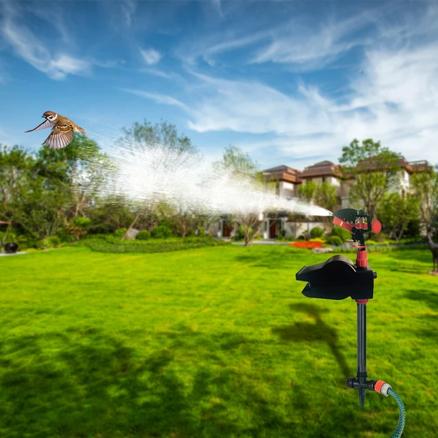 Animal Away Madárijesztő Kerti Jet Spray Riellent Vezető Kis Állatok Raszító Hi-Tech Mágnesszelep Használt#31002 - Image 2