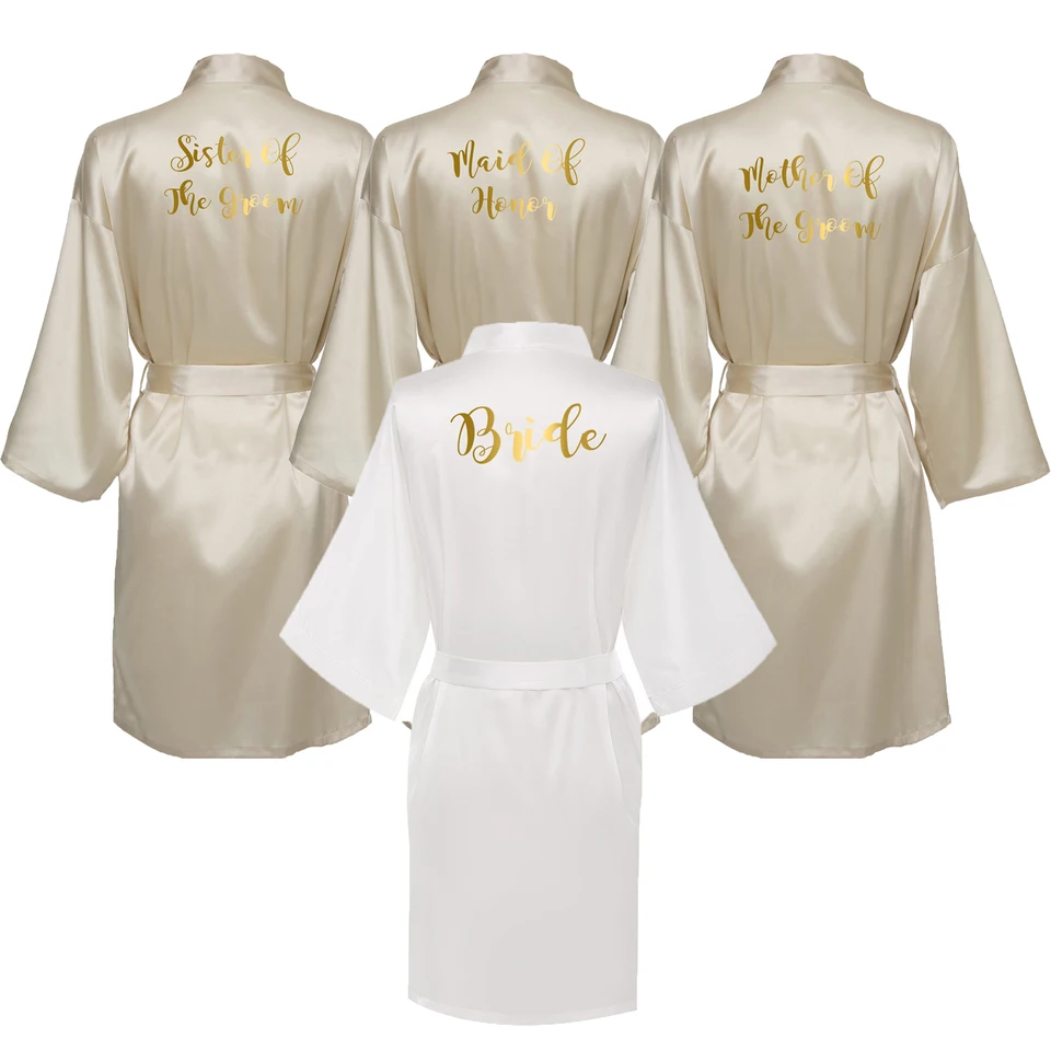 bridesmaid dressing gowns silk