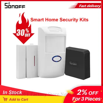 

Itead SONOFF RF Bridge 433Mhz RF PIR2 Motion Sensor DW1 Door & Window Alarm System For Smart Home Alarm Security Work with Alexa