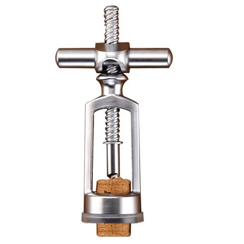 Zinc Alloy Cross Corkscrew Wine Opener Waiters Manual Cork Remover Labor Saving for Kitchen Restaurant Bars | Дом и сад
