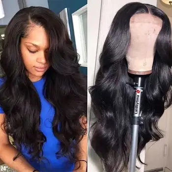 

6x6 Lace Closure Wig Transparent Lace Frontal Wigs 150% Remy Brazilian Body Wave Closure Wig 13x6 Lace Front Human Hair Wigs