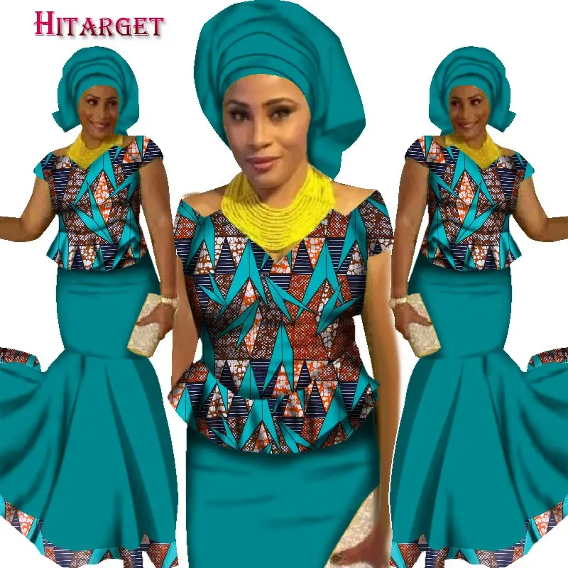 Новинка 2020 комплект с юбкой одежда в африканском стиле традиционный базин