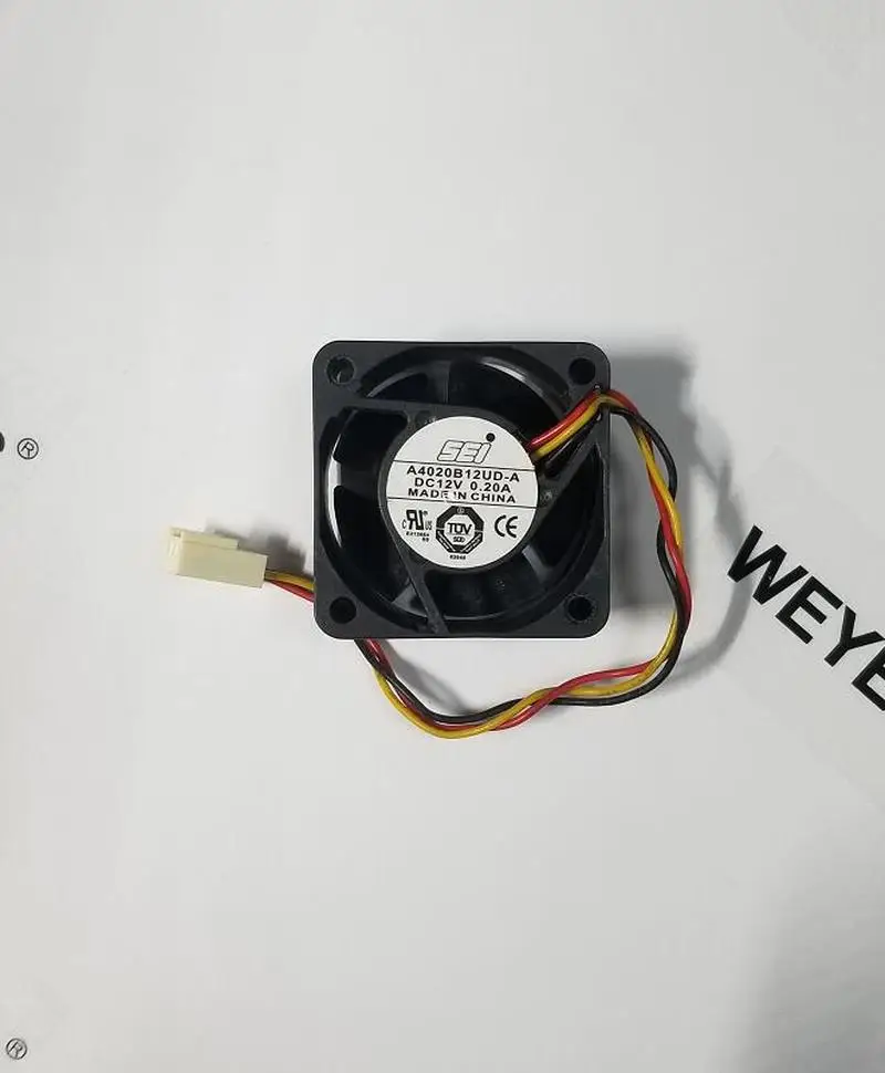 Натуральная Для SEI A4020B12UD-A DC12V 0.20A 3pin 3 провода 4020 40X40X20 мм охлаждающий вентилятор