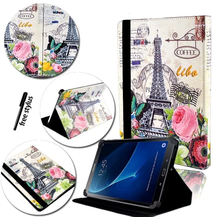 Flower KK&LL для samsung Galaxy Tab S2 8,0 дюймов 710 T713 T719-кожаный чехол-книжка для планшета - Цвет: Flower