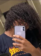 Extensiones de cabello humano Afro rizado para mujer negra, 4 mechones, extensión Natural, Clip de pelo rizado, Color 1b, Super Icon, 8-20 pulgadas