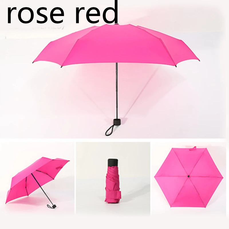 Parasol Portable Ultralight Travel Umbrella Girls Anti-UV Waterproof HOT 5 Colors Mini Pocket Umbrella Women UV Small Umbrellas