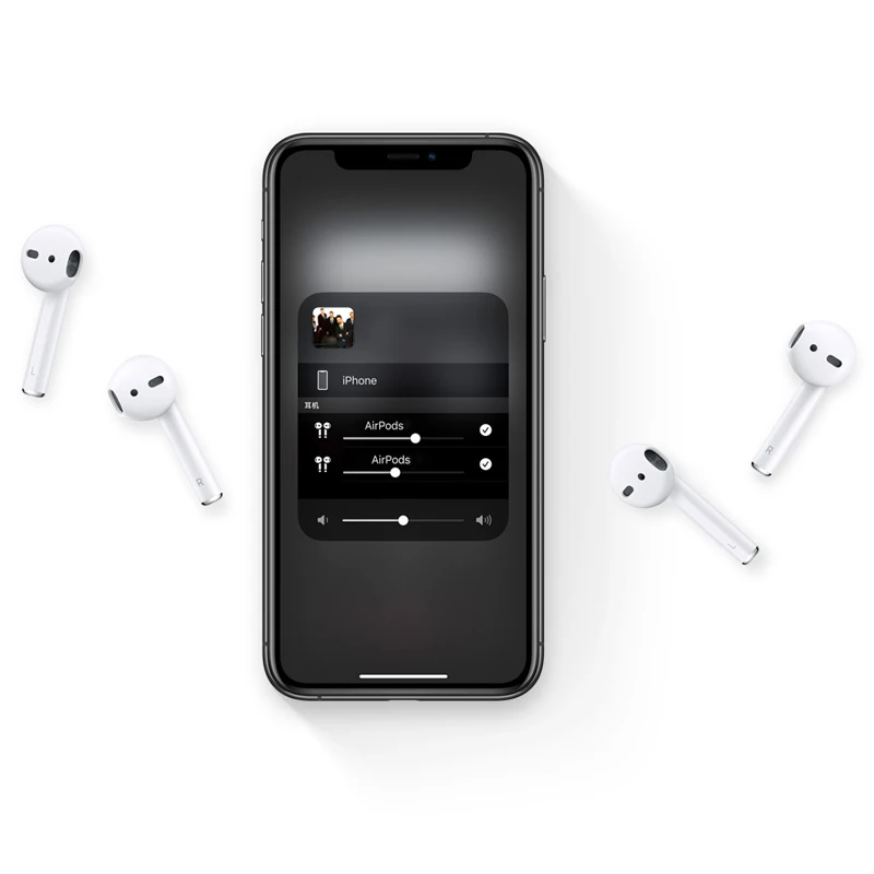 Наушники Apple AirPods 2 без беспроводной зарядки чехла Bluetooth наушники с микрофоном